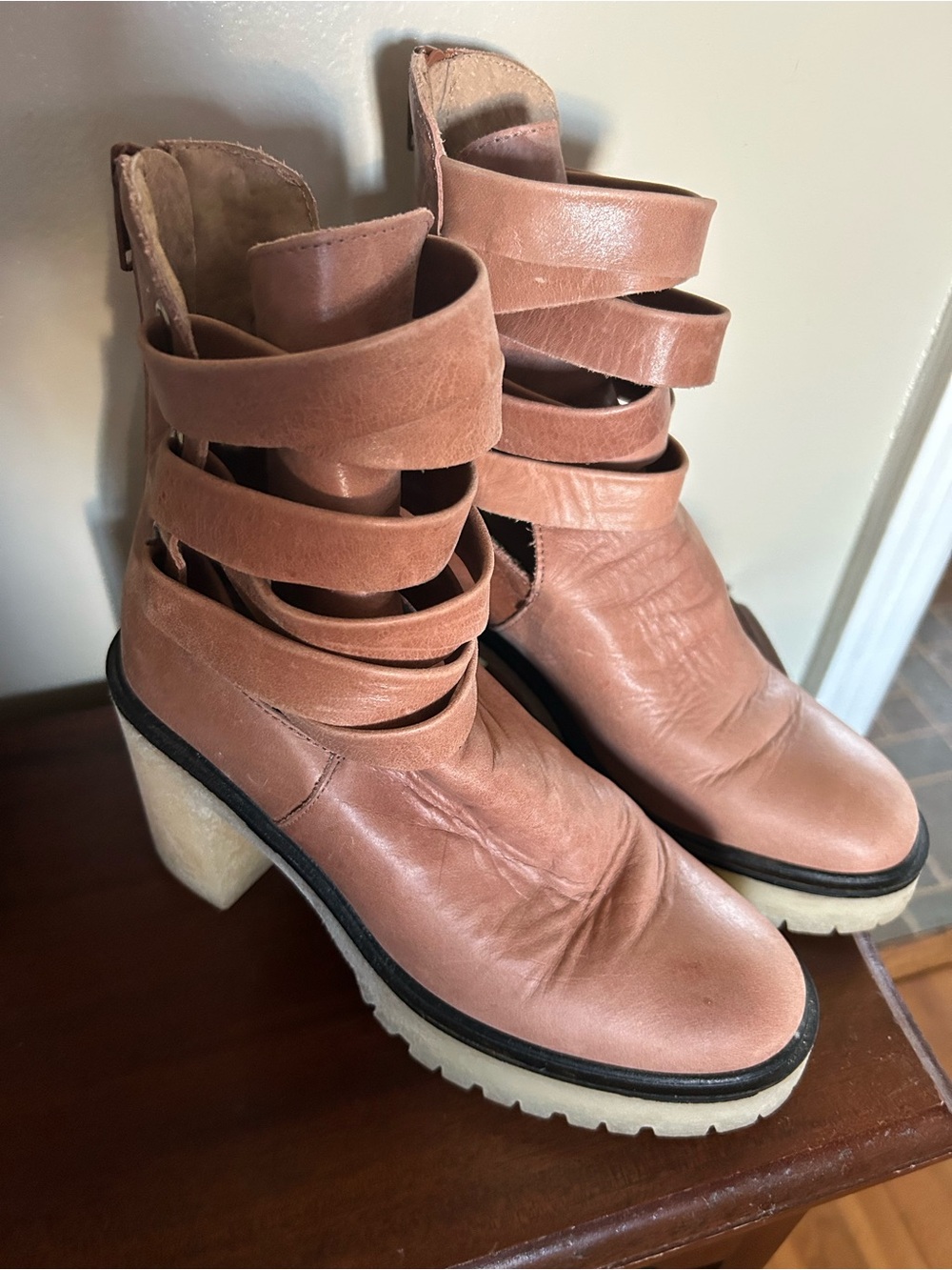 Free People Jesse Cutouts Ankle Boots